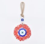 Φυσητό Κρεμαστό Μάτι με Κόκκινα Πετραδάκια - Image 3