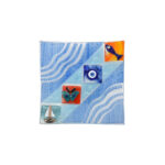 Φυσητό Τετράγωνο Πιάτο Γυαλιού με Θαλασσινά & Καλοκαιρινά Μοτίβα - Image 7