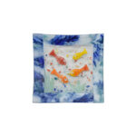 Φυσητό Τετράγωνο Πιάτο Γυαλιού με Θαλασσινά & Καλοκαιρινά Μοτίβα - Image 12