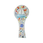 Κουτάλα από Φυσητό Γυαλί με Χρωματιστά Πετραδάκια - Image 3