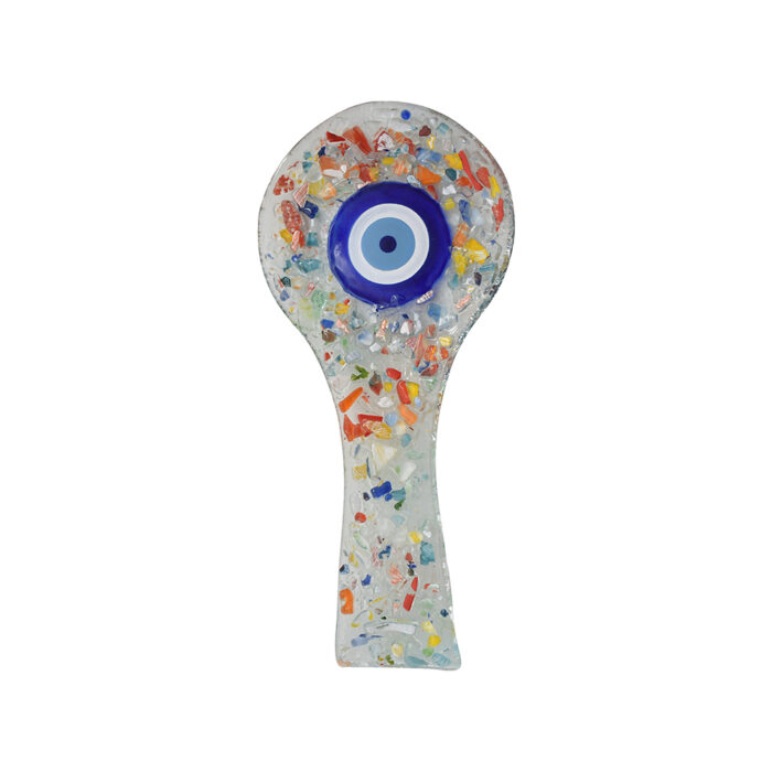 Κουτάλα από Φυσητό Γυαλί με Χρωματιστά Πετραδάκια - Image 4