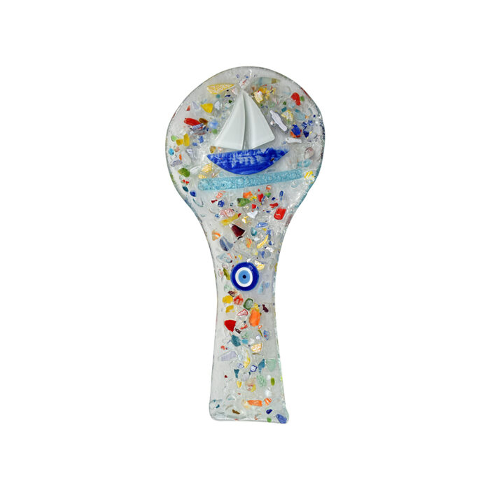 Κουτάλα από Φυσητό Γυαλί με Χρωματιστά Πετραδάκια - Image 7