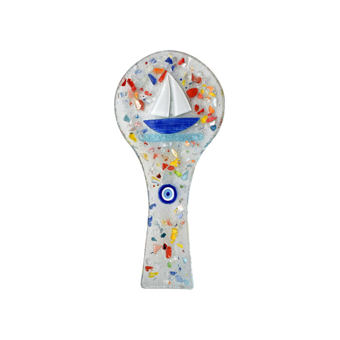 Κουτάλα από Φυσητό Γυαλί με Χρωματιστά Πετραδάκια - Image 13