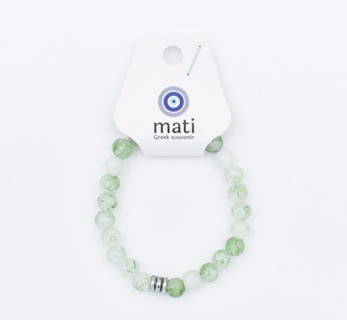 Βραχιόλι χάντρα γυναικείο με λαμπερή χάντρα - Image 2