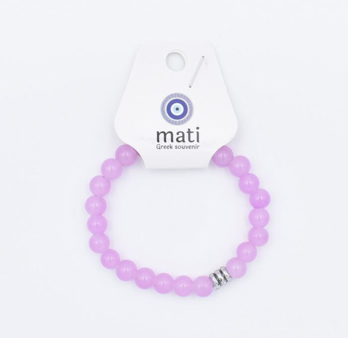 Βραχιόλι χάντρα γυναικείο με λαμπερή χάντρα - Image 3