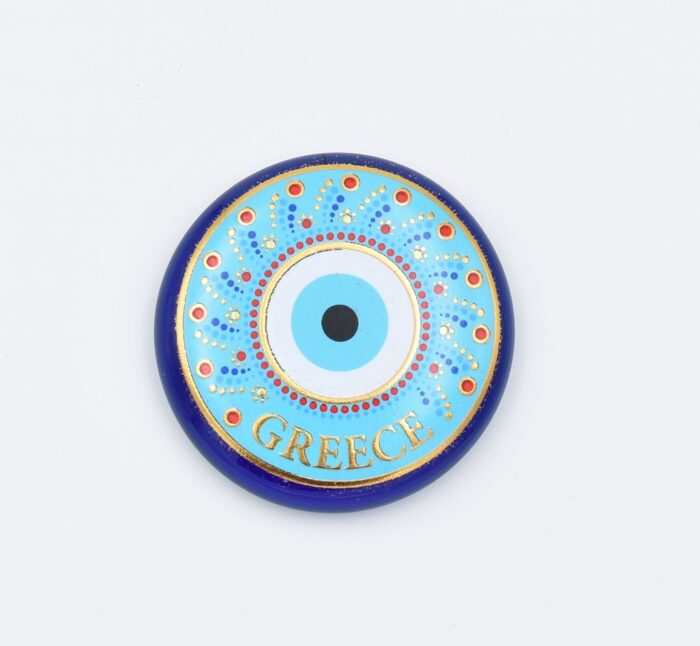 Μαγνήτης  Μπλε Γυαλί Στρογγυλός Μάτι - Image 2