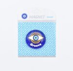 Μαγνήτης  Μπλε Γυαλί Στρογγυλός Μάτι Greece - Image 2