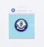 Μαγνήτης  Μπλε Γυαλί Στρογγυλός Μάτι Greece
