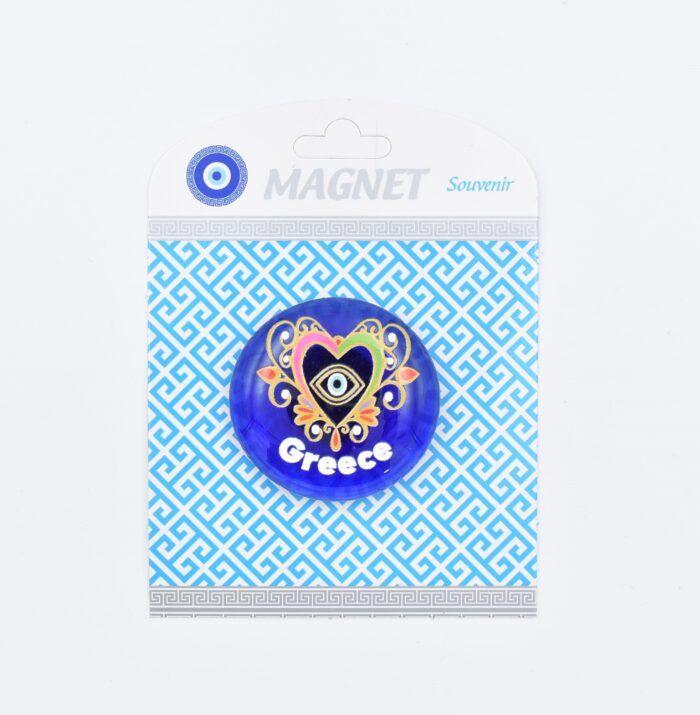 Μαγνήτης  Μπλε Γυαλί Στρογγυλός Μάτι Greece - Image 6
