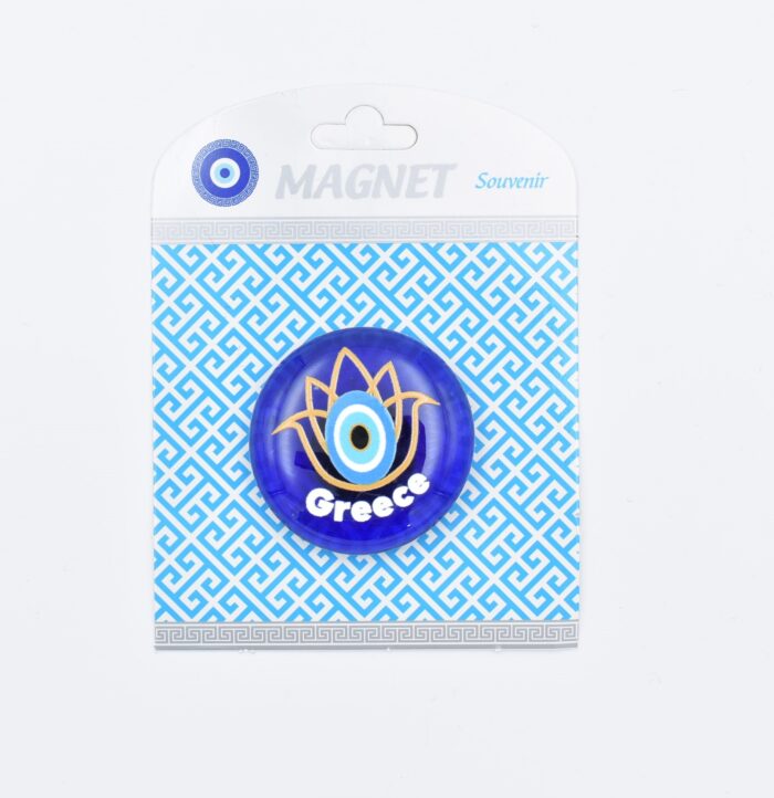 Μαγνήτης  Μπλε Γυαλί Στρογγυλός Μάτι Greece - Image 9