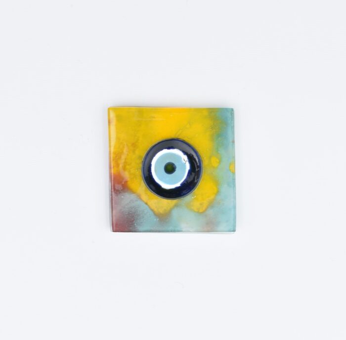 Μαγνήτης Τετράγωνος Φυσητό Γυαλί - Image 2