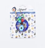 Μαγνήτης  Μπλε Γυαλί Στρογγυλός Μάτι Με Χάντρες - Image 14