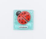 Μαγνήτης Τετράγωνος Greece  Φυσητό Γυαλί - Image 2