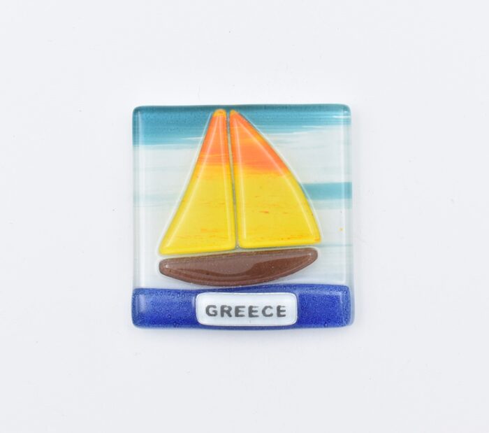 Μαγνήτης Τετράγωνος Greece  Φυσητό Γυαλί - Image 11