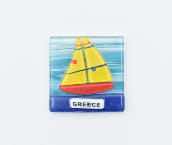 Μαγνήτης Τετράγωνος Greece  Φυσητό Γυαλί - Image 12