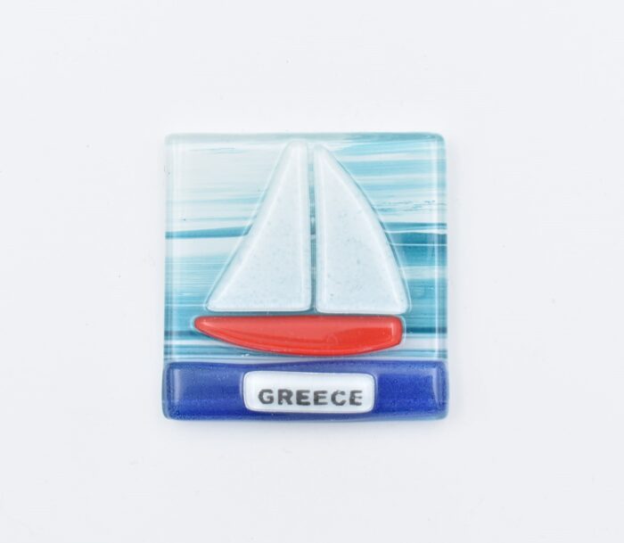 Μαγνήτης Τετράγωνος Greece  Φυσητό Γυαλί - Image 14