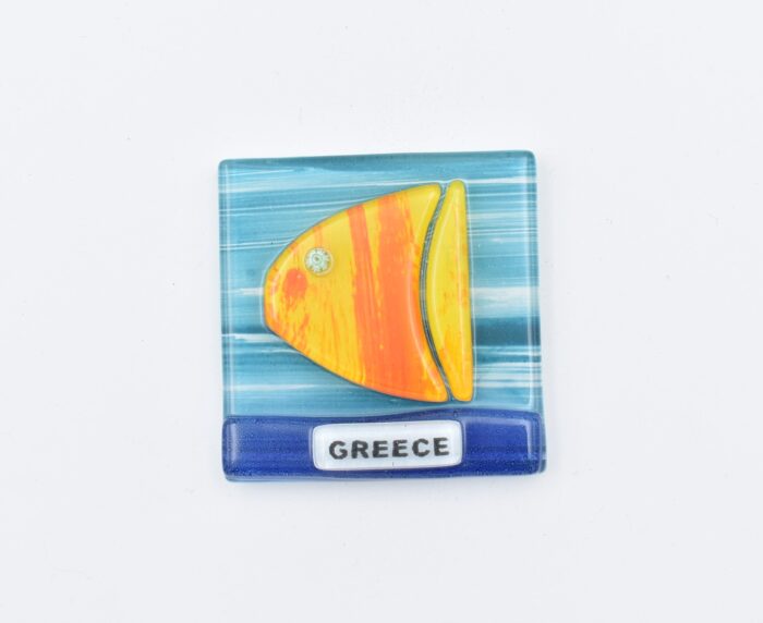 Μαγνήτης Τετράγωνος Greece  Φυσητό Γυαλί - Image 19