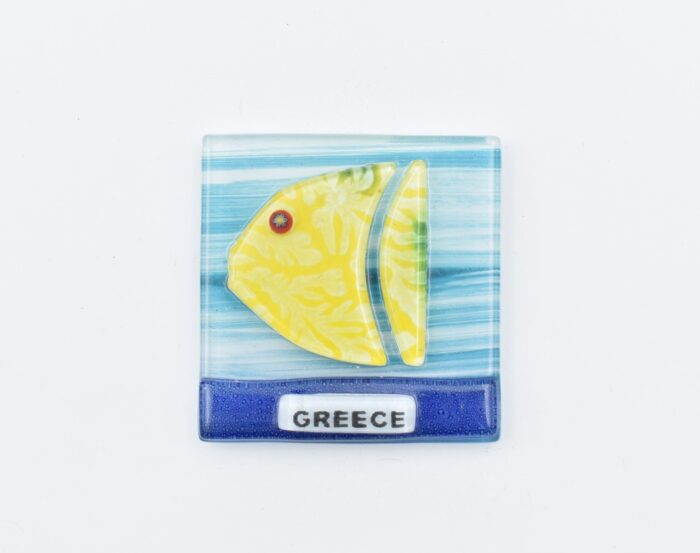 Μαγνήτης Τετράγωνος Greece  Φυσητό Γυαλί - Image 20