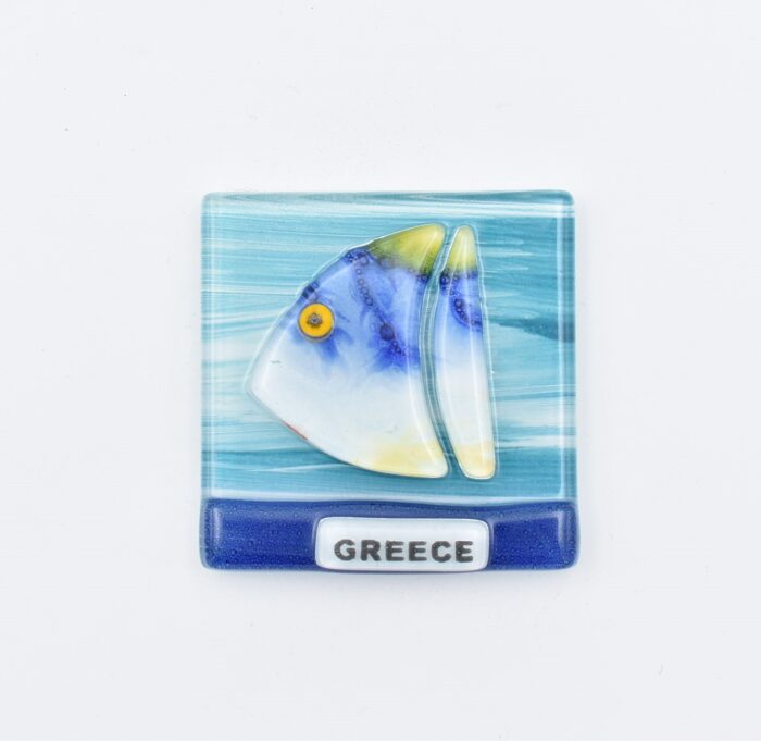 Μαγνήτης Τετράγωνος Greece  Φυσητό Γυαλί - Image 21