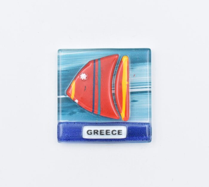 Μαγνήτης Τετράγωνος Greece  Φυσητό Γυαλί - Image 22