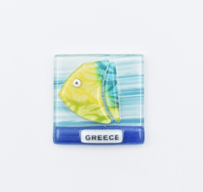 Μαγνήτης Τετράγωνος Greece  Φυσητό Γυαλί - Image 24