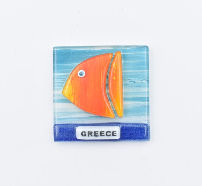 Μαγνήτης Τετράγωνος Greece  Φυσητό Γυαλί - Image 25