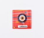 Μαγνήτης Τετράγωνος  Μάτι Greece Φυσητό Γυαλί - Image 2