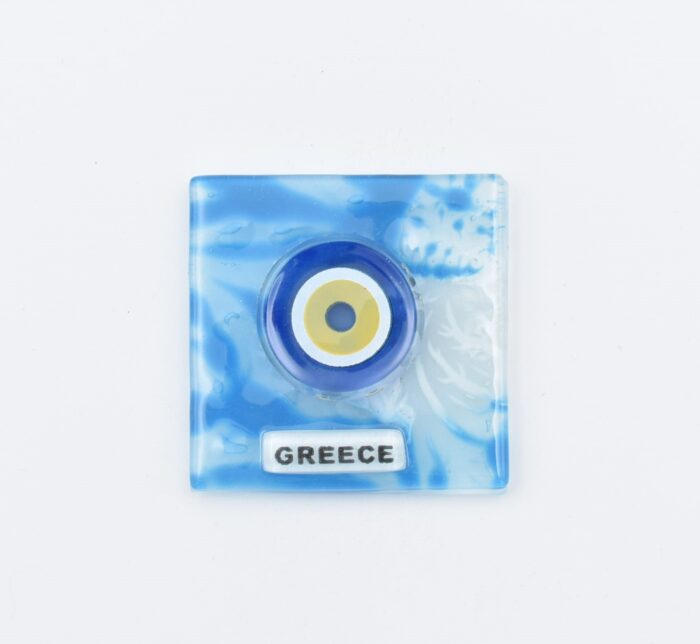 Μαγνήτης Τετράγωνος  Μάτι Greece Φυσητό Γυαλί - Image 11