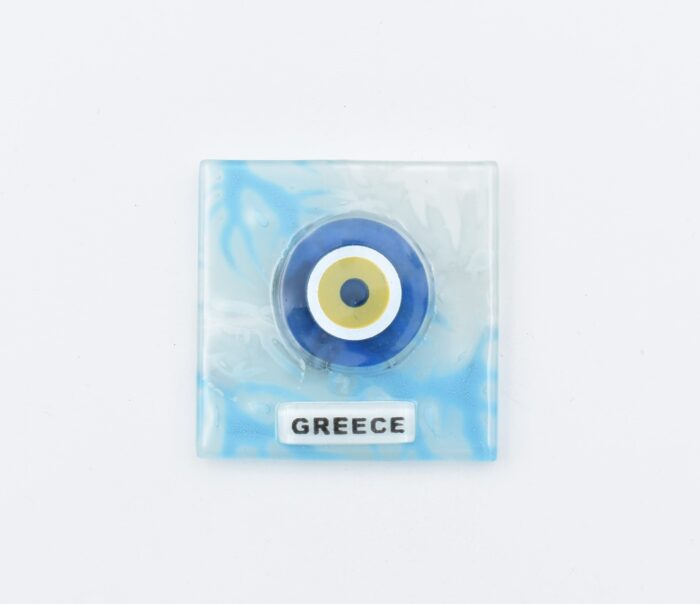 Μαγνήτης Τετράγωνος  Μάτι Greece Φυσητό Γυαλί - Image 12