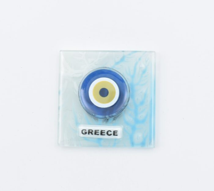 Μαγνήτης Τετράγωνος  Μάτι Greece Φυσητό Γυαλί - Image 13