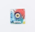 Μαγνήτης Τετράγωνος  Μάτι Greece Φυσητό Γυαλί - Image 4