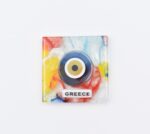 Μαγνήτης Τετράγωνος  Μάτι Greece Φυσητό Γυαλί - Image 5