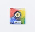 Μαγνήτης Τετράγωνος  Μάτι Greece Φυσητό Γυαλί - Image 7