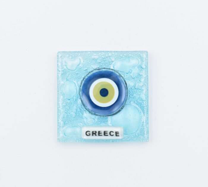 Μαγνήτης Τετράγωνος  Μάτι Greece Φυσητό Γυαλί - Image 10