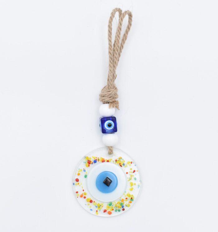 Φυσητό Κρεμαστό Μάτι με Χρωματιστά Πετραδάκια - Image 2