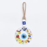 Φυσητό Κρεμαστό Μάτι με Χρωματιστά Πετραδάκια