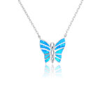 ΚΟΛΙΕ  925 Rhodium blue opal