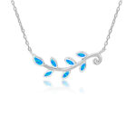 ΚΟΛΙΕ  925 Rhodium blue opal