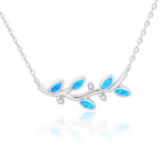 ΚΟΛΙΕ  925 Rhodium blue opal