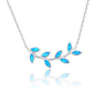 ΚΟΛΙΕ  925 Rhodium blue opal