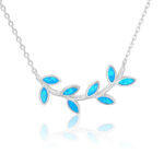 ΚΟΛΙΕ  925 Rhodium blue opal