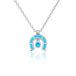 ΚΟΛΙΕ  925 Rhodium blue opal