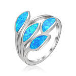 ΔΑΧΤΥΛΙΔΙ 925 Rhodium blue opal