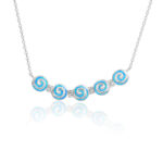 ΚΟΛΙΕ  925 Rhodium blue opal