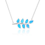 ΚΟΛΙΕ  925 Rhodium blue opal