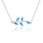 ΚΟΛΙΕ  925 Rhodium blue opal