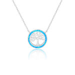 ΚΟΛΙΕ  925 Rhodium blue opal