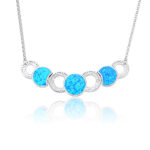 ΚΟΛΙΕ  925 Rhodium blue opal