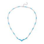 ΚΟΛΙΕ  925 Rhodium blue opal