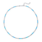 ΚΟΛΙΕ  925 Rhodium blue opal